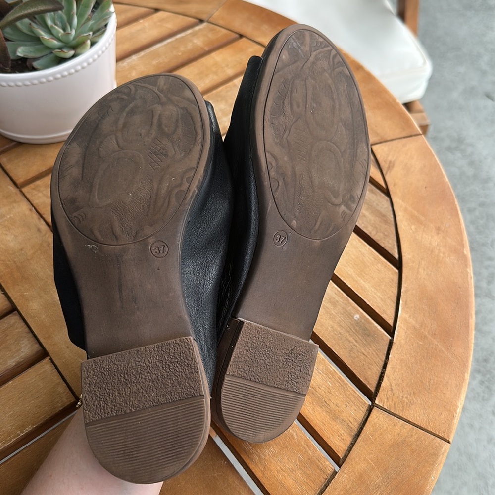 BUENO black leather slide sandals (37) ✨ - Picture 6 of 6